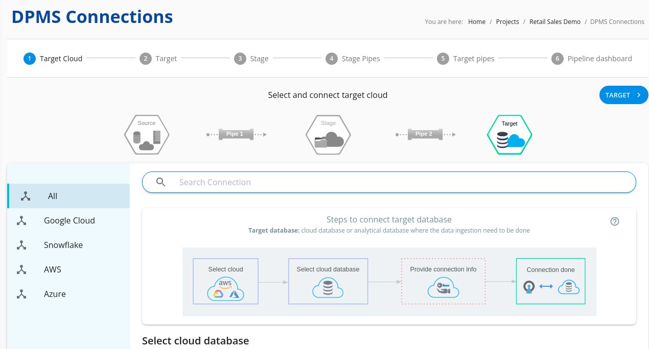 Choose Target cloud